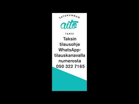 Aitotaksin WhatsApp-taksintilauskanava